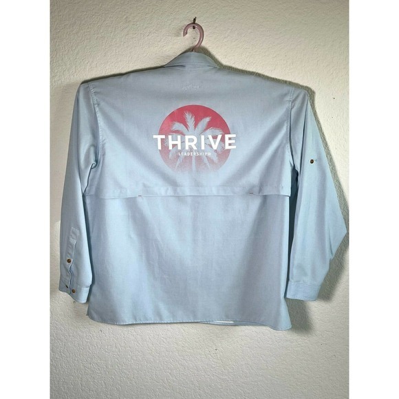 Orvis Trout Bum Men's Vented Fishing Outdoor Blue Long Sleeve Shirt‎ Size 2XL - Picture 10 of 12